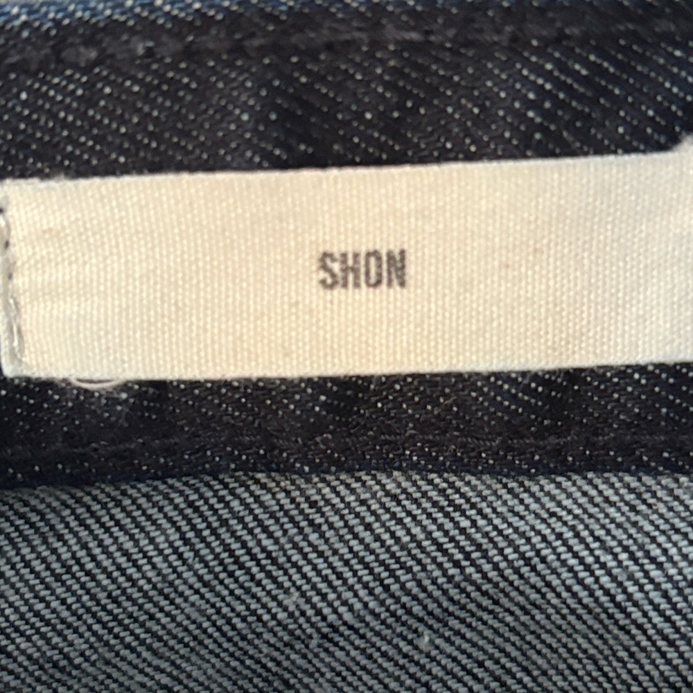Nili Lotan Shon Denim Barrel Leg Tapered Crop Jean Pant- Size 28 Indigo Rinse - Picture 9 of 13